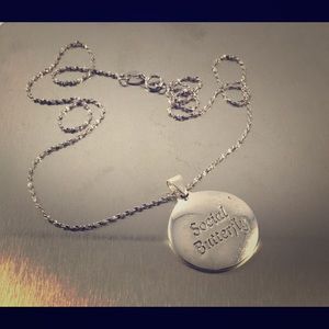 925 Sterling “Social Butterfly” Chain Necklace